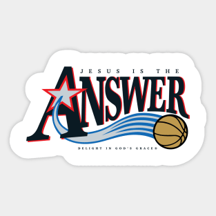 Jesus is the Answer Sticker